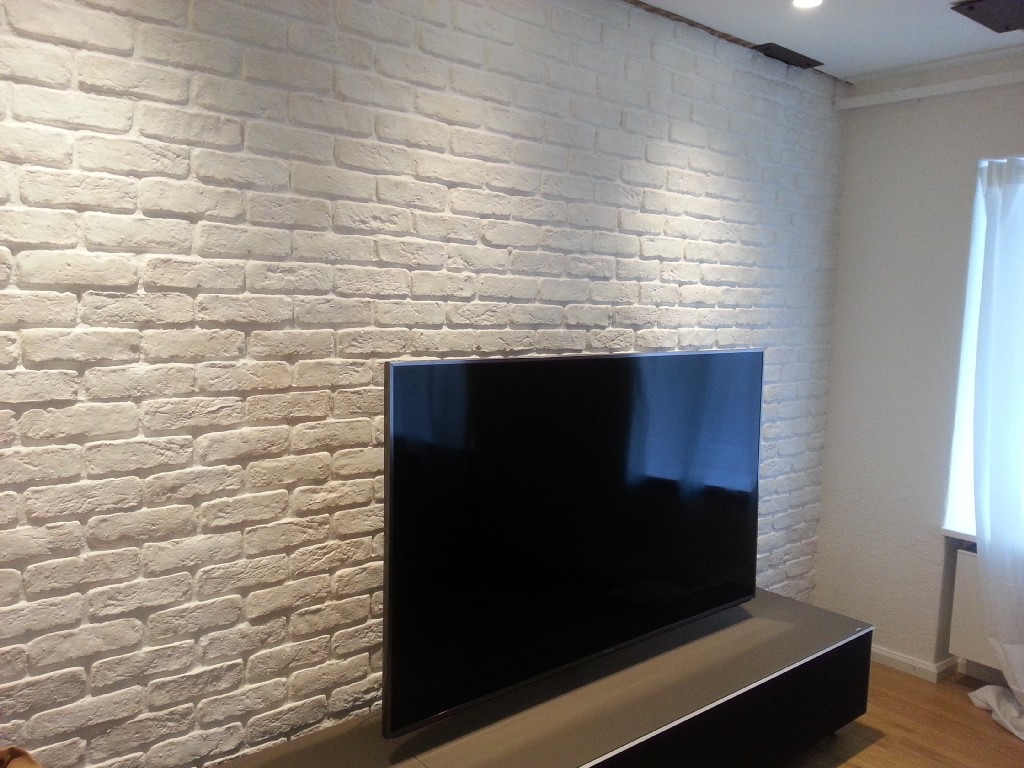 Wandgestaltung wohnzimmer riemchen – dumss.com
